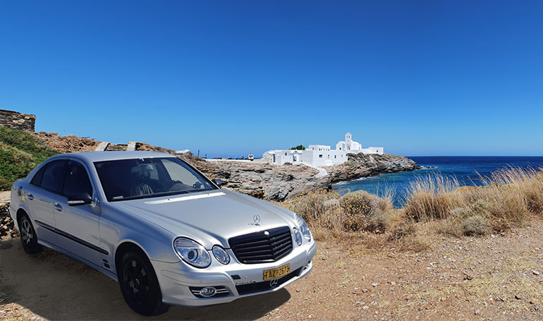 Transfer with taxi in Sifnos